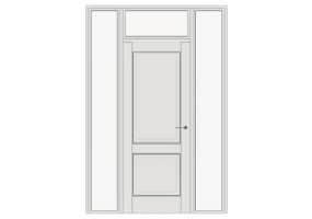 Esquadria 3D - Almofadada P[R] 1FB[2P]+2BANDLAT+1BAND