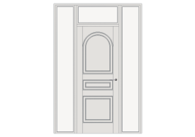 Esquadria 3D - Almofadada P[R] 1FB[3P_AR]+2BANDLAT+1BAND
