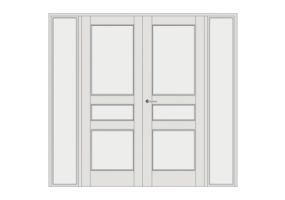 Esquadria 3D - Almofadada P[R] 2FB_SIM[3V]+2BANDLAT