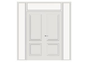 Esquadria 3D - Almofadada P[R] 2FB_SIM[2P]+2BANDLAT+1BAND