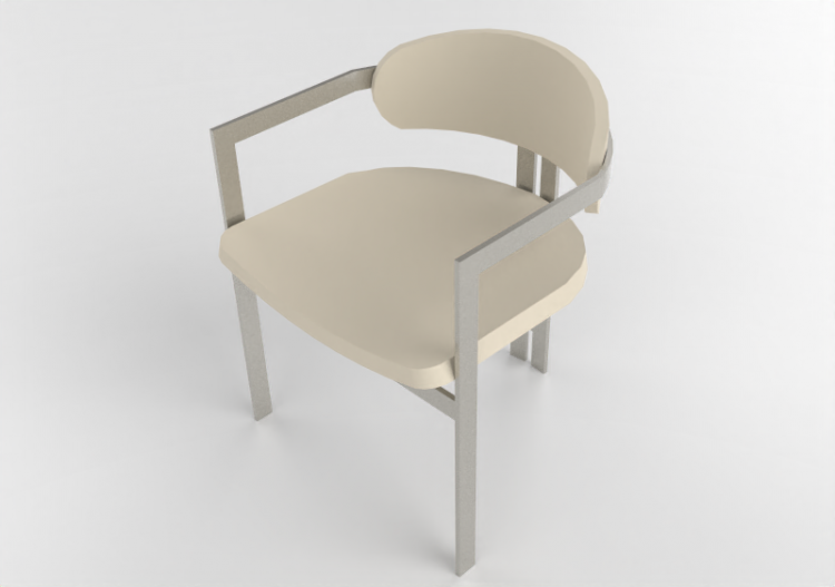 Sedie 3D - Sedia in metallo - Artzzi - Cloe - ACCA software