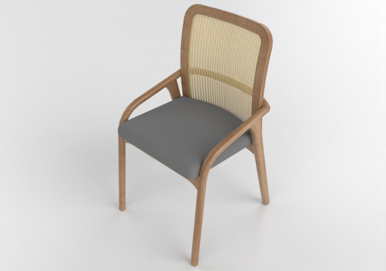 Sillas 3D - Silla de madera - Artzzi - Brio - ACCA software
