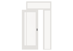 Esquadria 3D - Almofadada P[R] 1FCS[1V]+1BANDLAT+1BAND