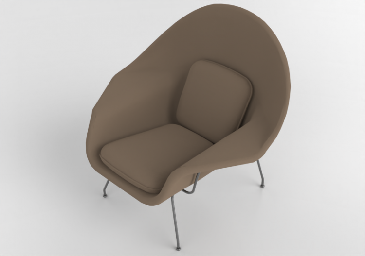 Sofás 3D - Poltrona de tecido - Artzzi - Saarinen - ACCA...