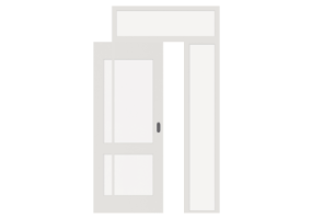 Esquadria 3D - Almofadada P[R] 1FCS[2V]+1BANDLAT+1BAND