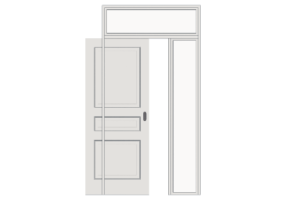 Esquadria 3D - Almofadada P[R] 1FCS[3P]+1BANDLAT+1BAND