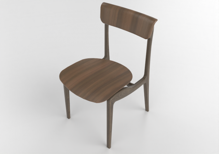 Sillas 3D - Silla de madera - Artzzi - Emi - ACCA software