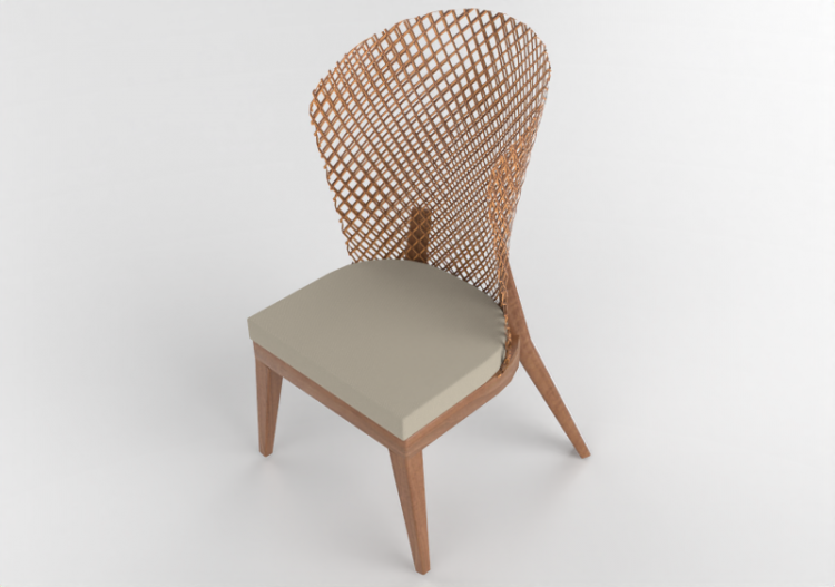 Chaises 3D - Chaise en bois - Artzzi - Luna - ACCA software