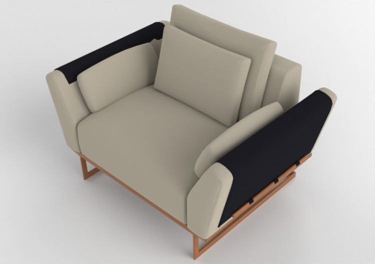 Poltronas y Sofás 3D - Poltrona de tejido - Artzzi - Nuage...