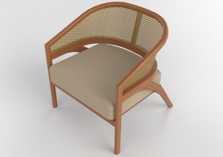 3D Sessel und Sofas - Sessel aus Holz - Artzzi - Fenice -...