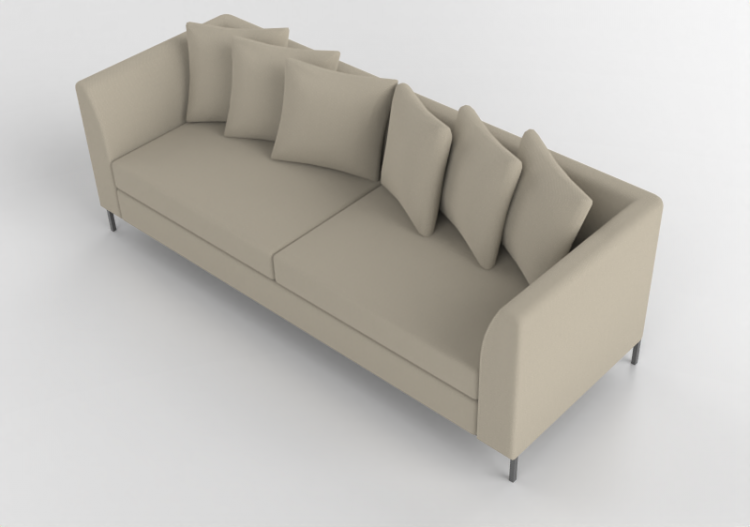 Chairs and Sofas 3D - Fabric Sofa - Artzzi - Lugano - ACCA...