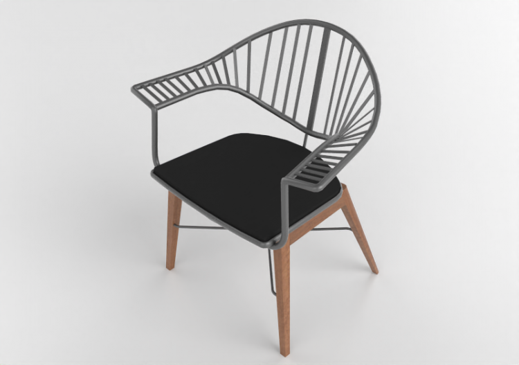 Sedie 3D - Sedia in metallo - Artzzi - Abba - ACCA software
