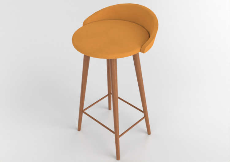 Sedie 3D - Sgabello in pelle - Artzzi - Clara - ACCA...