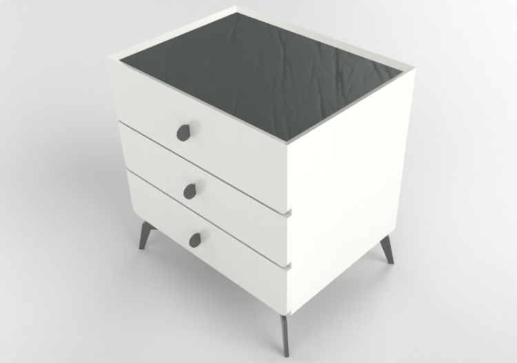 Lits 3D - Chevet en bois laqué - Artzzi - Habitare - ACCA...