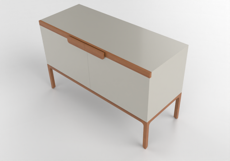Mobili 3D - Buffet in legno laccato - Artzzi - Praxis -...