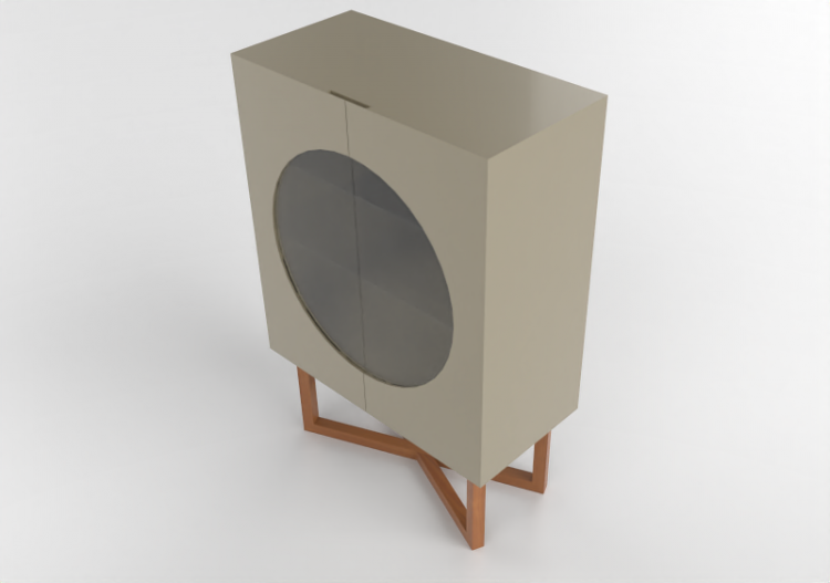3D Möbel - Vitrine aus Holz - Artzzi - Pequim - ACCA...