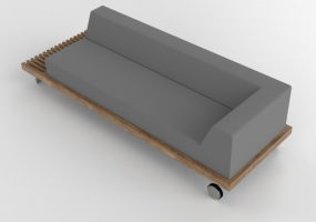3D Stühle und Sofas - Sofa für Aussenbereiche aus Stoff - Artzzi - Ripas
