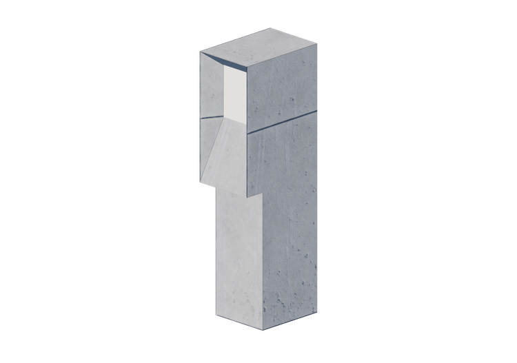 Farola jardín 3D - Lámpara de poste - Platek - Block 500 -... Farola jardín 3D - Lámpara de poste - Platek - Block 500 -...