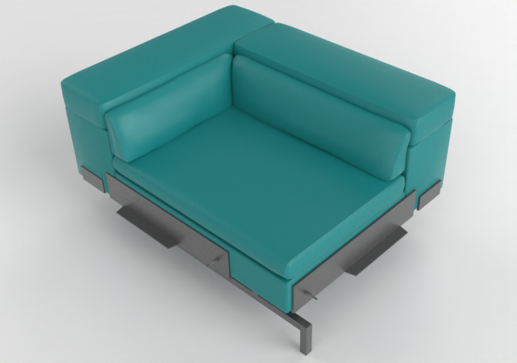 3D Sofa - Divano in pelle - Jori - Shiva - CE125L - ACCA...