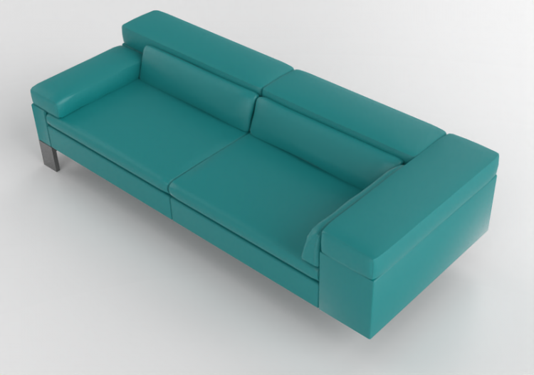 3D Sofa - Divano in pelle - Jori - Shiva - CS236L - ACCA...