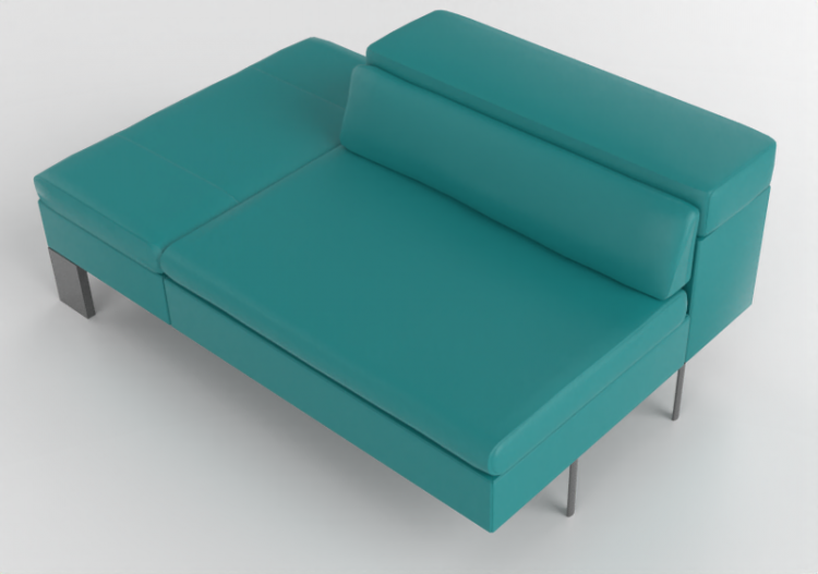 3D Sofa - Divano in pelle - Jori - Shiva - BS150L - ACCA...
