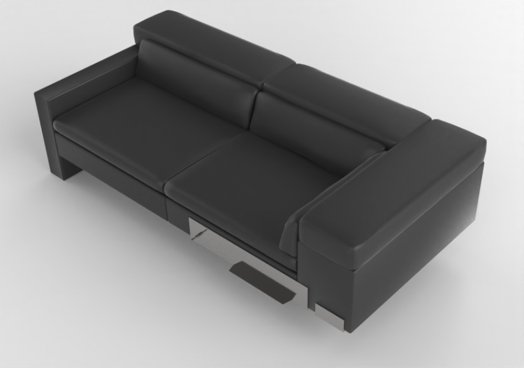 3D Sofa - Divano in pelle - Jori - Shiva - CS207L - ACCA...