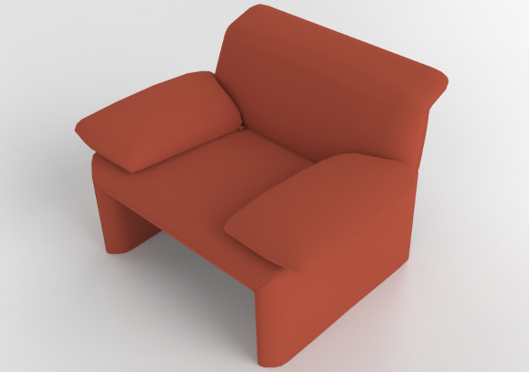 3D Sessel und Sofas - Poltrona in tessuto - Jori - Linea -...