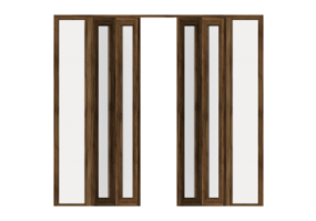 Esquadria 3D - Cl&aacute;ssica P[R] 2AL_SIM[2V]+2BANDLAT
