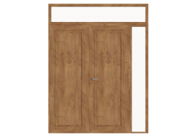3D T&uuml;r/Fenster - Rahment&uuml;r T[R] 2DF_SYM[1P]+1SL+1OBL