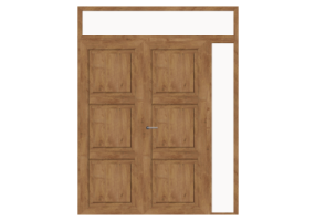 3D T&uuml;r/Fenster - Rahment&uuml;r T[R] 2DF_SYM[3P]+1SL+1OBL