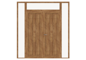 Esquadria 3D - Contramarco P[R] 2FB_SIM[2PV]+2BANDLAT+1BAND