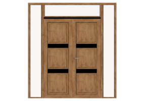 3D T&uuml;r/Fenster - Rahment&uuml;r T[R] 2DF_SYM[3P]+2SL+1OBL