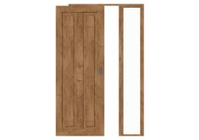 Esquadria 3D - Contramarco P[R] 1FCS[2PV]+1BANDLAT