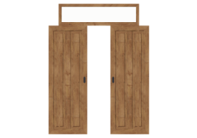 3D T&uuml;r/Fenster - Rahment&uuml;r T[R] 2VST_SYM[2VP]+1OBL