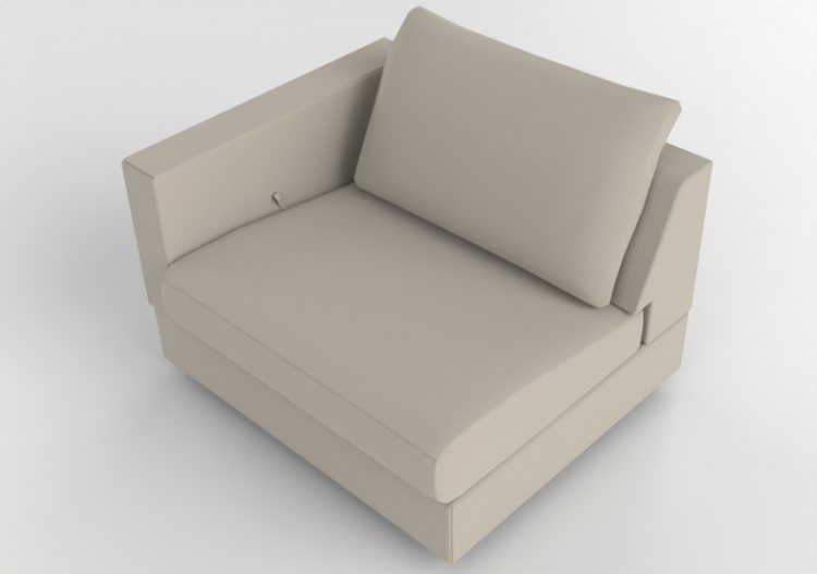 3D Sofa - Divano in tessuto - Jori - Tigra Jr - B110AL -...