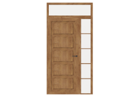 3D T&uuml;r/Fenster - Rahmen-Eingangst&uuml;r ET[R] 1DF[T01]+1SL+1OBL