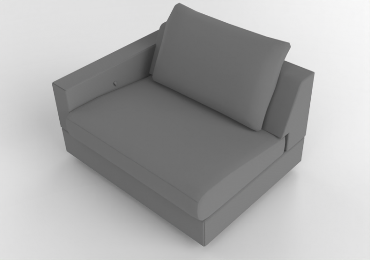 3D Sofa - Divano in tessuto - Jori - Tigra Jr - B125FL -...
