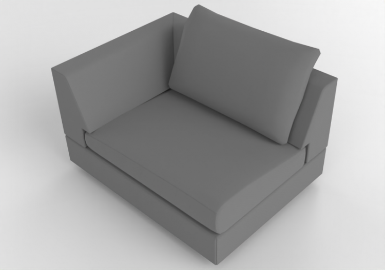 3D Sofa - Divano in tessuto - Jori - Tigra Jr - CE125L -...