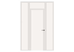 Menuiseries 3D - Moderne P[R] 1VB[TV]+2FNCLC+1SPRLC