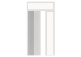 Esquadria 3D - Moderna P[R] 1AL[2P]+1BANDLAT+1BAND