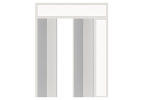 3D Fixtures - Modern P[R] 2AL_SYM[2P]+1SDLGT+1OVPAN