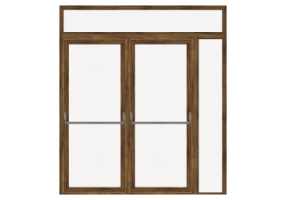 3D T&uuml;r/Fenster - Fluchtt&uuml;r T[R] 2DF_SYM[AG]+1SL+1OBL