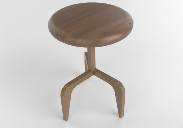 Sedie 3D - Sgabello in legno - Artzzi - Iron - ACCA...