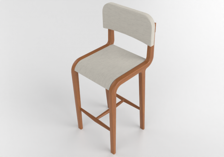 3D Chairs - Fabric stool - Artzzi - Bricia - ACCA software