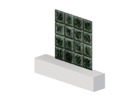 3D Glass Blocks - Light Well [Rectangular] Dark GB