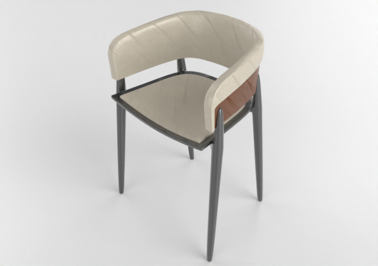 3D Chairs - Fabric stool - Artzzi - Blues - ACCA software