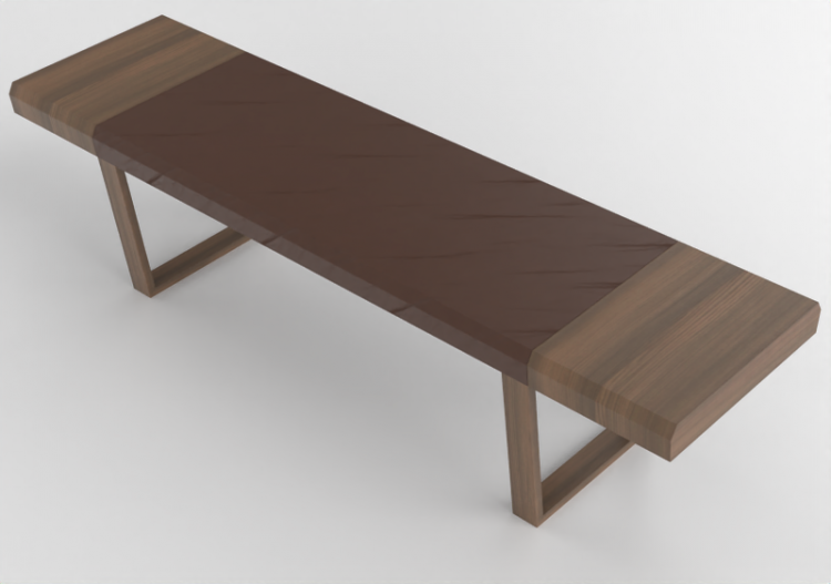 Móveis 3D - Banco de madeira - Artzzi - Velox - ACCA...