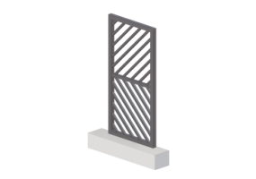 Cancello 3D - Cancelletto [R] 1AB[GD]