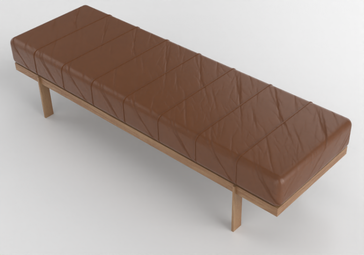 Meubles 3D - Banc en cuir - Artzzi - Slice - ACCA software