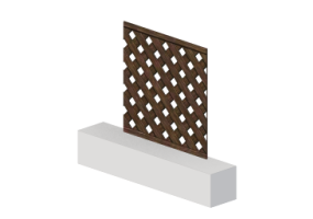 3D Gitter - Gitter [R] Holz